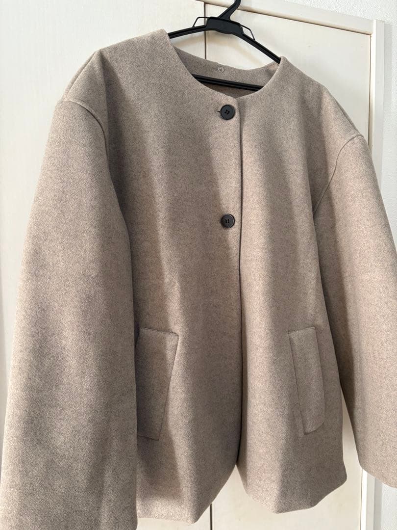 ウールスカーフコート　ZARA Lサイズ