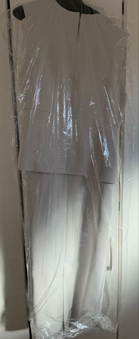 SHIPS any ダブルクロス Vネック ノースリーブワンピース ベージュ