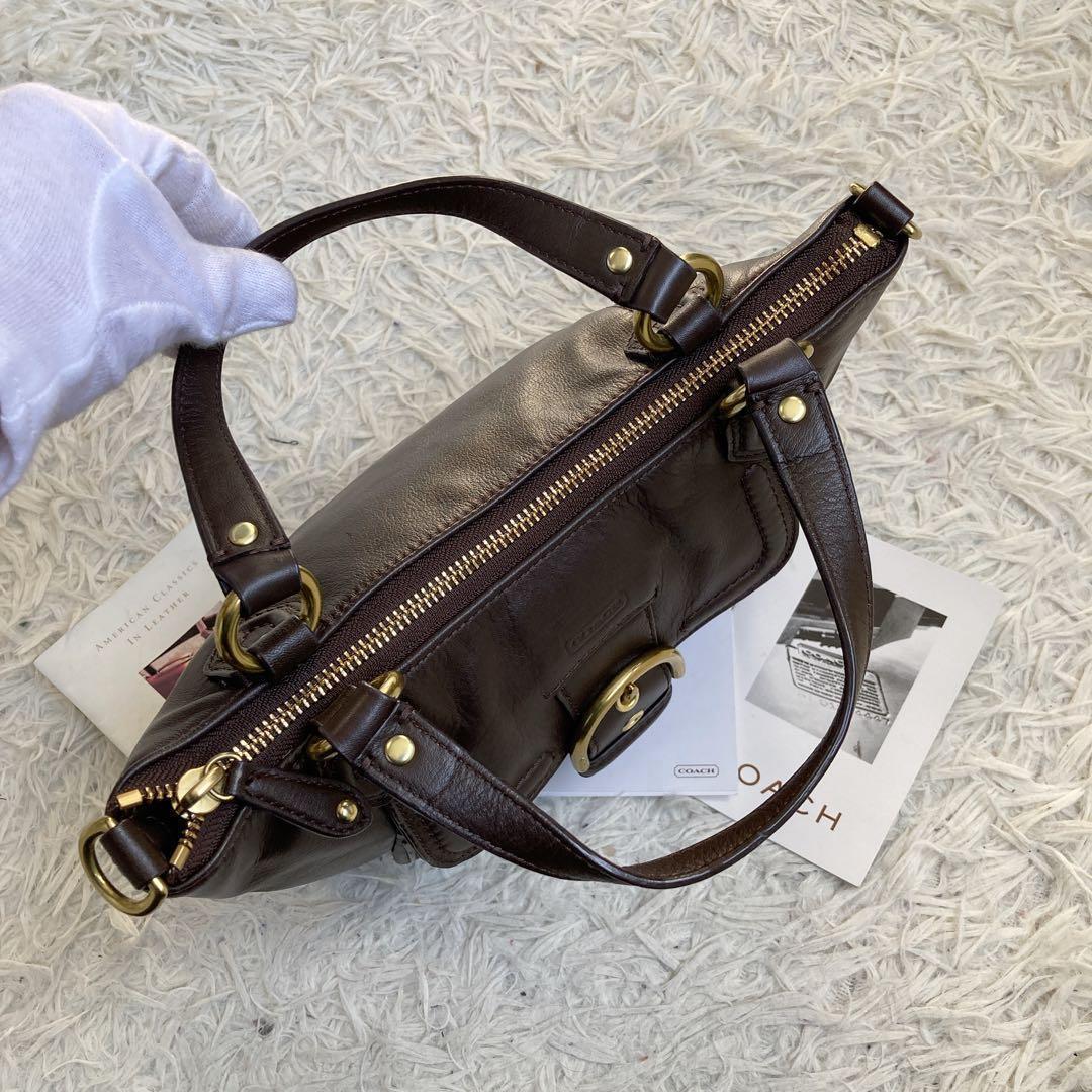 極美品 vintage coach old archive y2k キャンベル