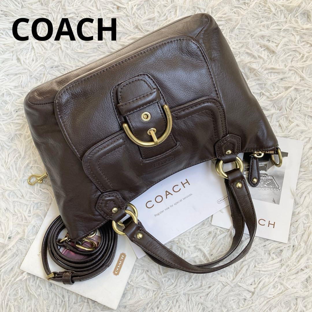 極美品 vintage coach old archive y2k キャンベル