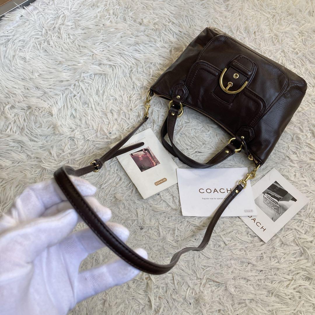極美品 vintage coach old archive y2k キャンベル