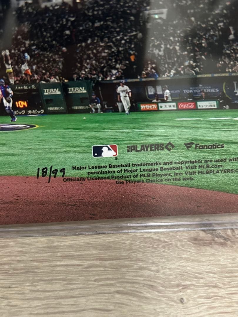 ドジャース 佐々木朗希サイン入り写真 限定版 18/99