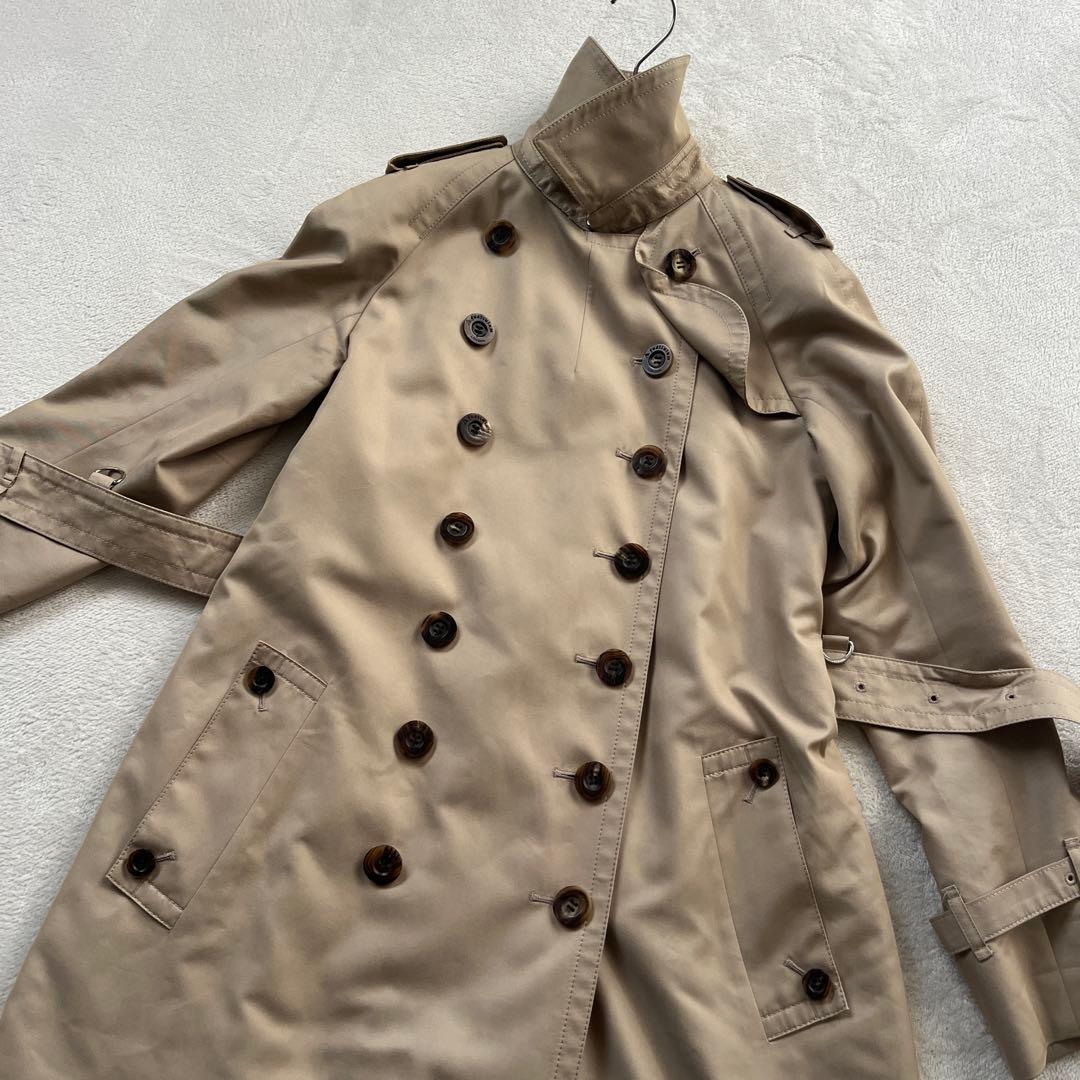 ★良品　アクアスキュータム　トレンチコート　ライナー　ベルト　ダブル　チェック