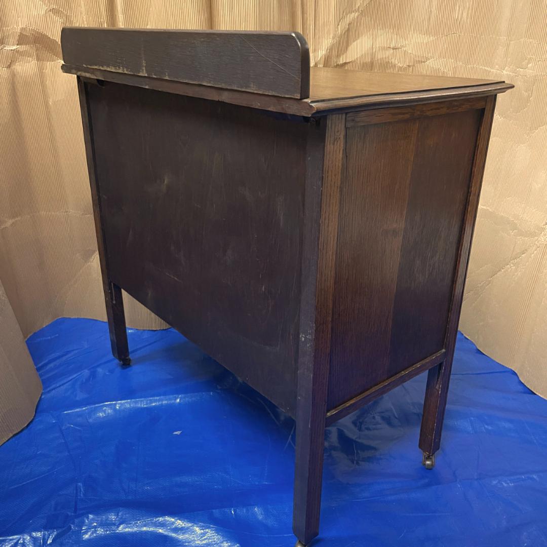 アンティーク家具　オーク材3段チェスト　made in England 1940