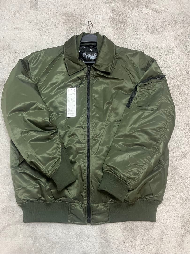 UNIQLO +J ダウンオーバーサイズ ブルゾン ダークグリーン　サイズXL