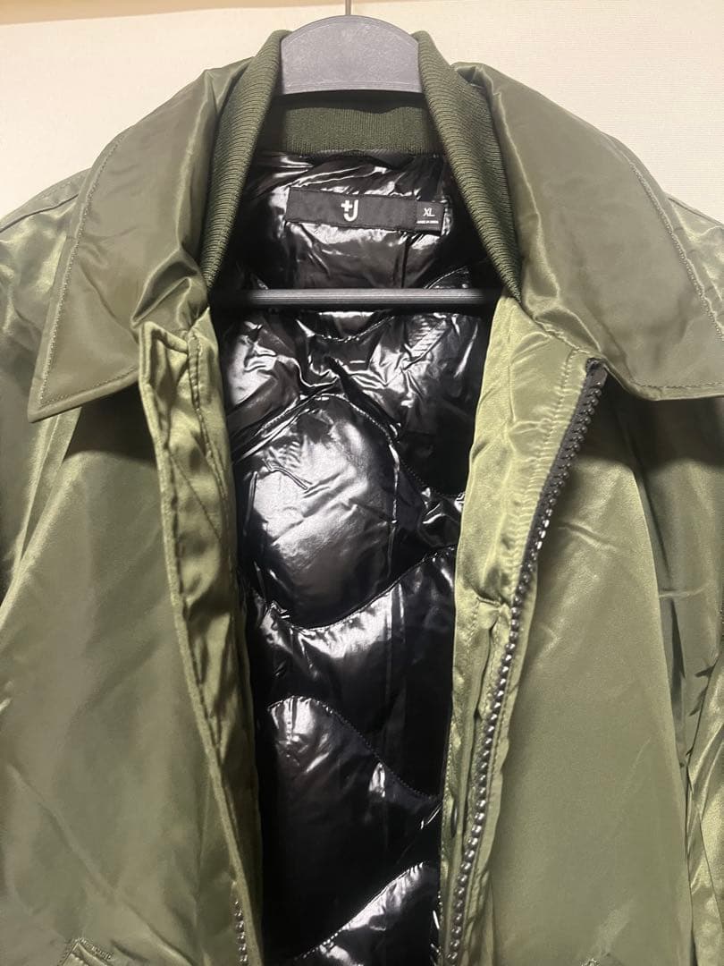 UNIQLO +J ダウンオーバーサイズ ブルゾン ダークグリーン　サイズXL