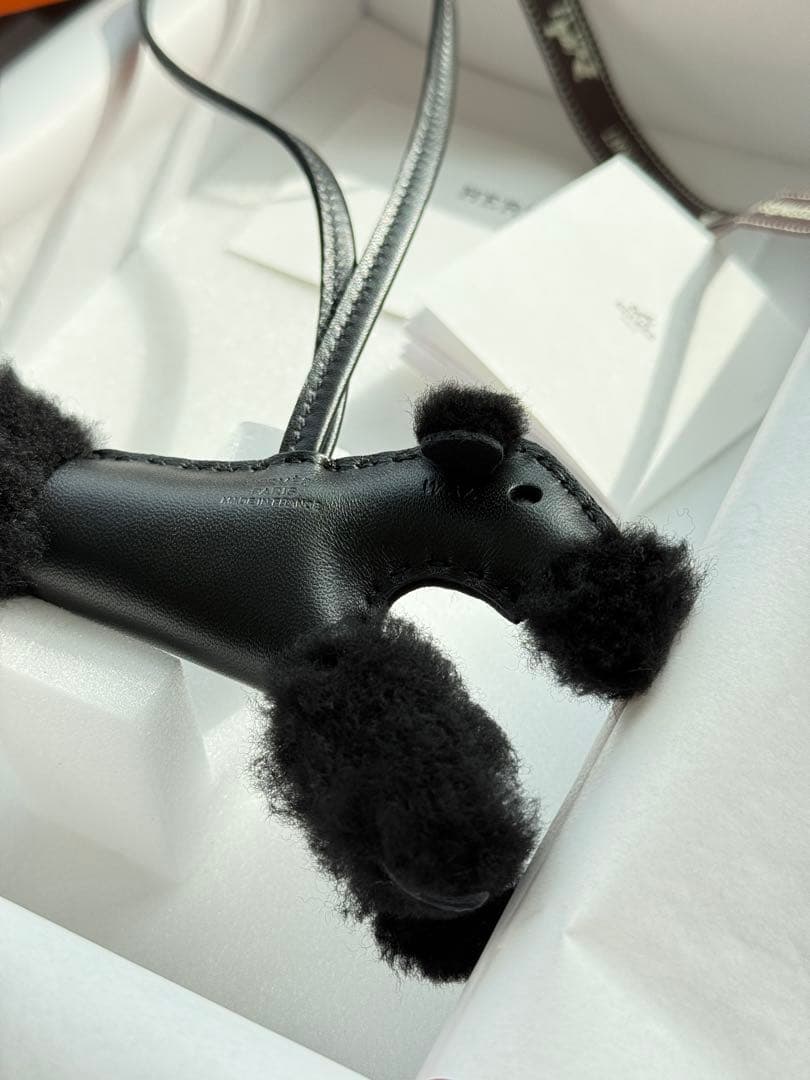 新品レア★HERMESエルメス　バディチャーム　budy ソーブラック