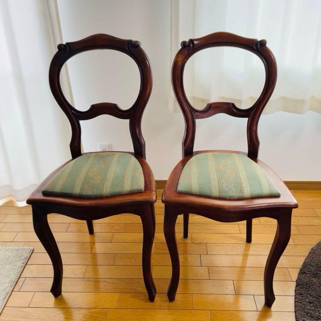 ② バルーンバックチェア イギリス ヴィンテージ アンティーク 1脚 送料込み