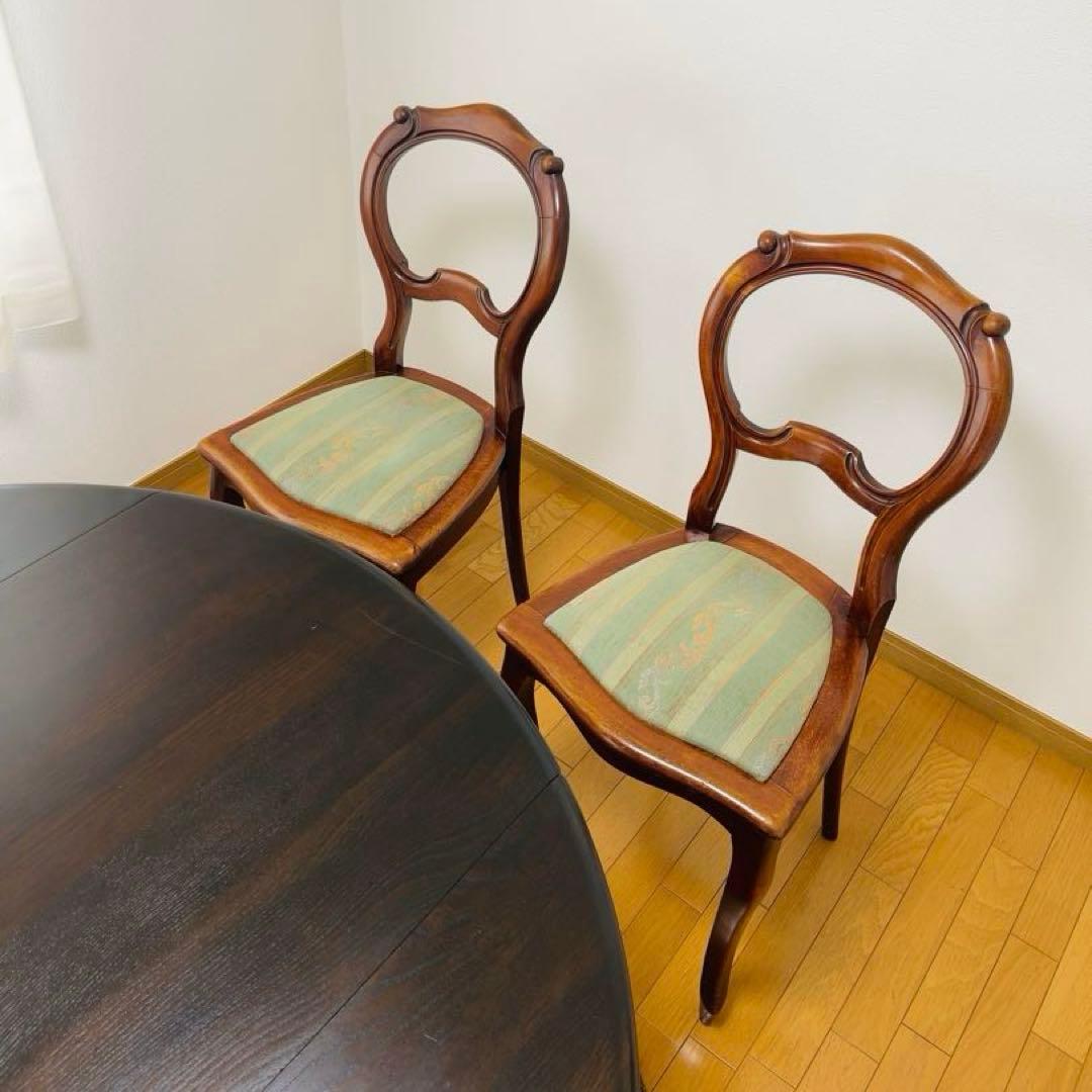 ② バルーンバックチェア イギリス ヴィンテージ アンティーク 1脚 送料込み