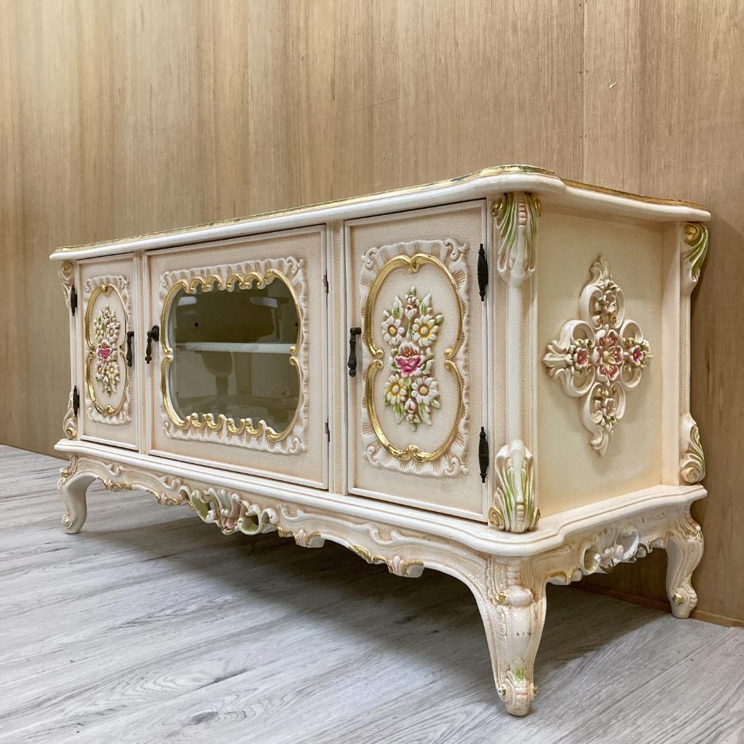 ロココ調 フレンチクラシック テレビボード TVボード 　アンティーク調