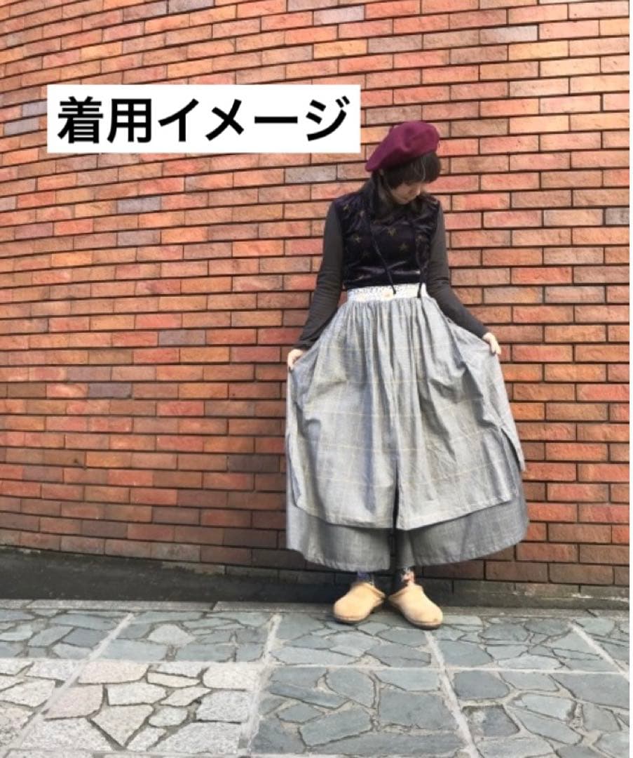 KAPITAL キャピタル ギャッベ オーロラ エプロン パンツ　1