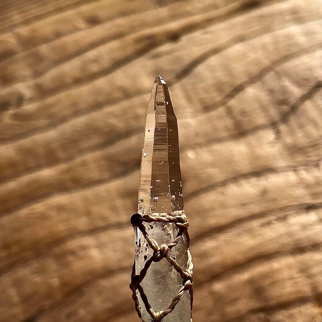 ヒマラヤ水晶 ガネッシュヒマール ＊ マクラメネックレス ペンダント 21