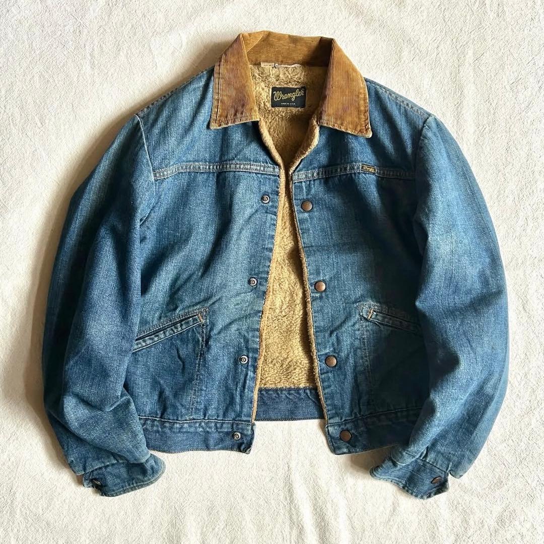 Wrangler ラングラー 70's デニムジャケット 裏ボア アメリカ製