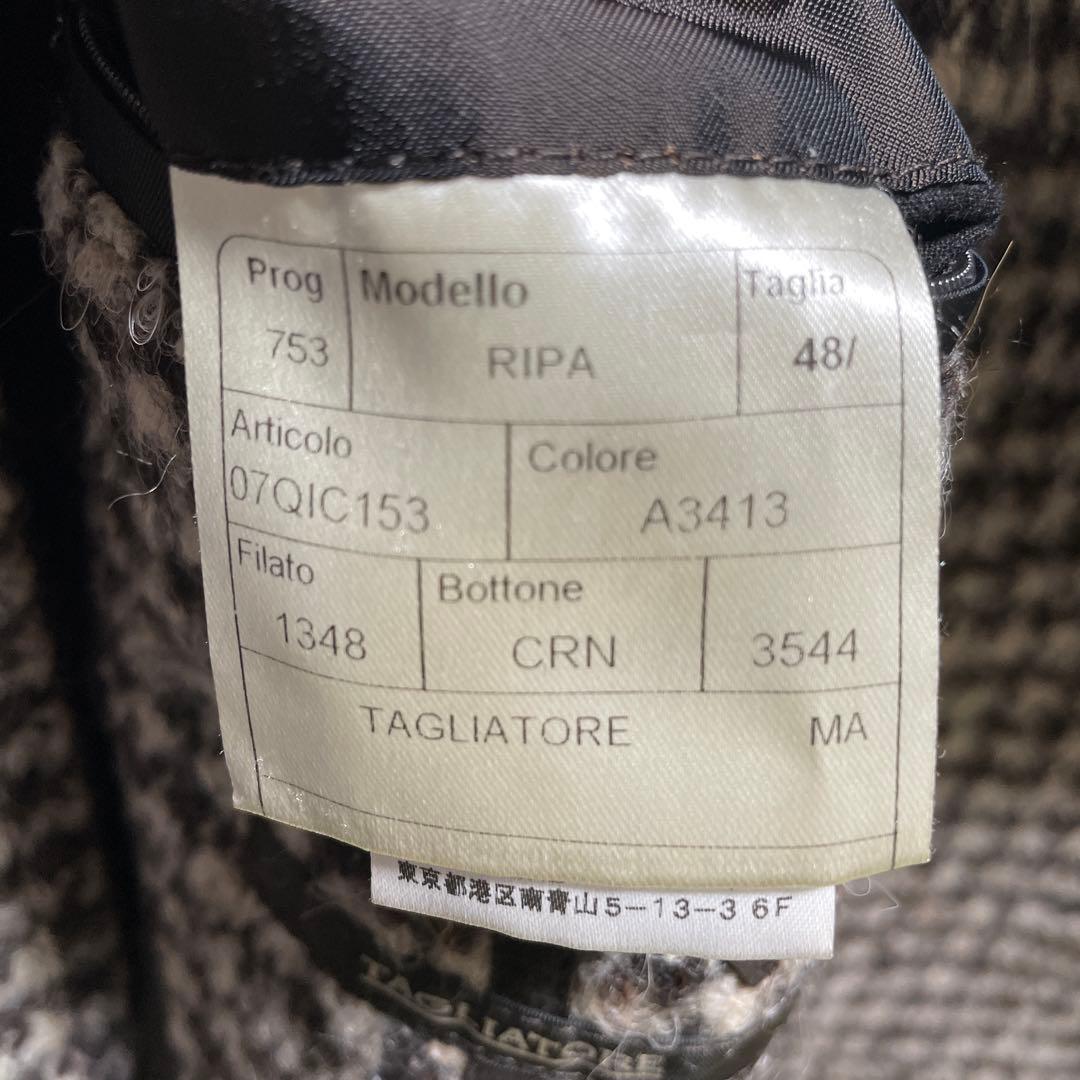 TAGLIATORE チェック柄 ダブルブレストコート