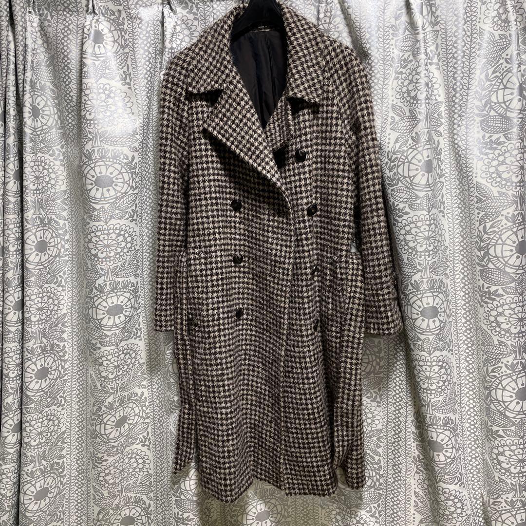 TAGLIATORE チェック柄 ダブルブレストコート