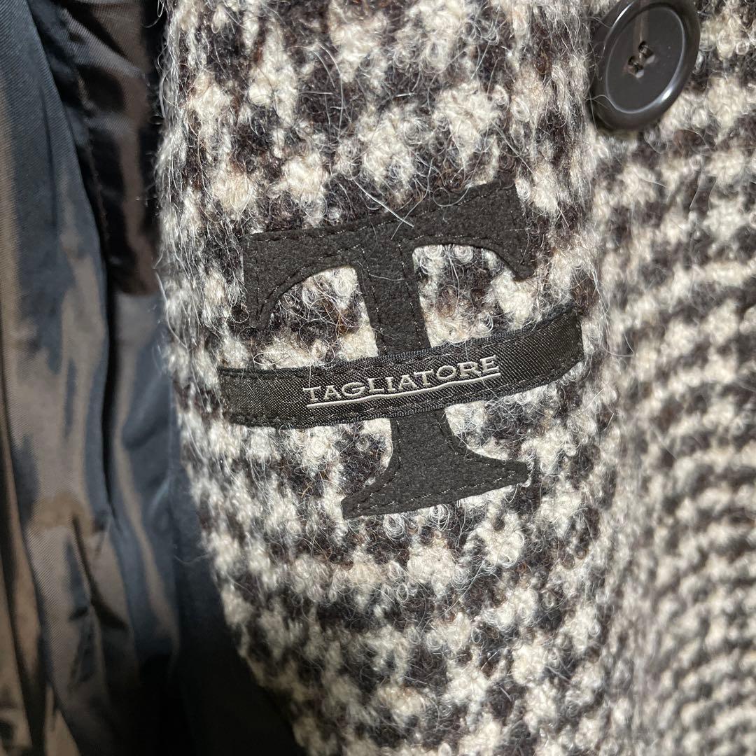 TAGLIATORE チェック柄 ダブルブレストコート