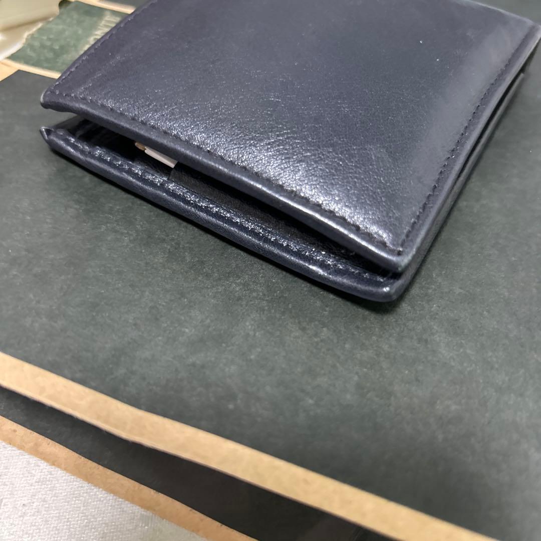 IL BISONTE 二つ折り財布 ダークブルー