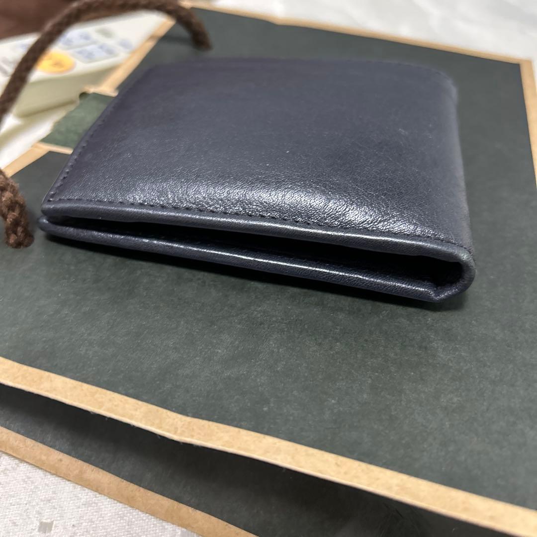 IL BISONTE 二つ折り財布 ダークブルー