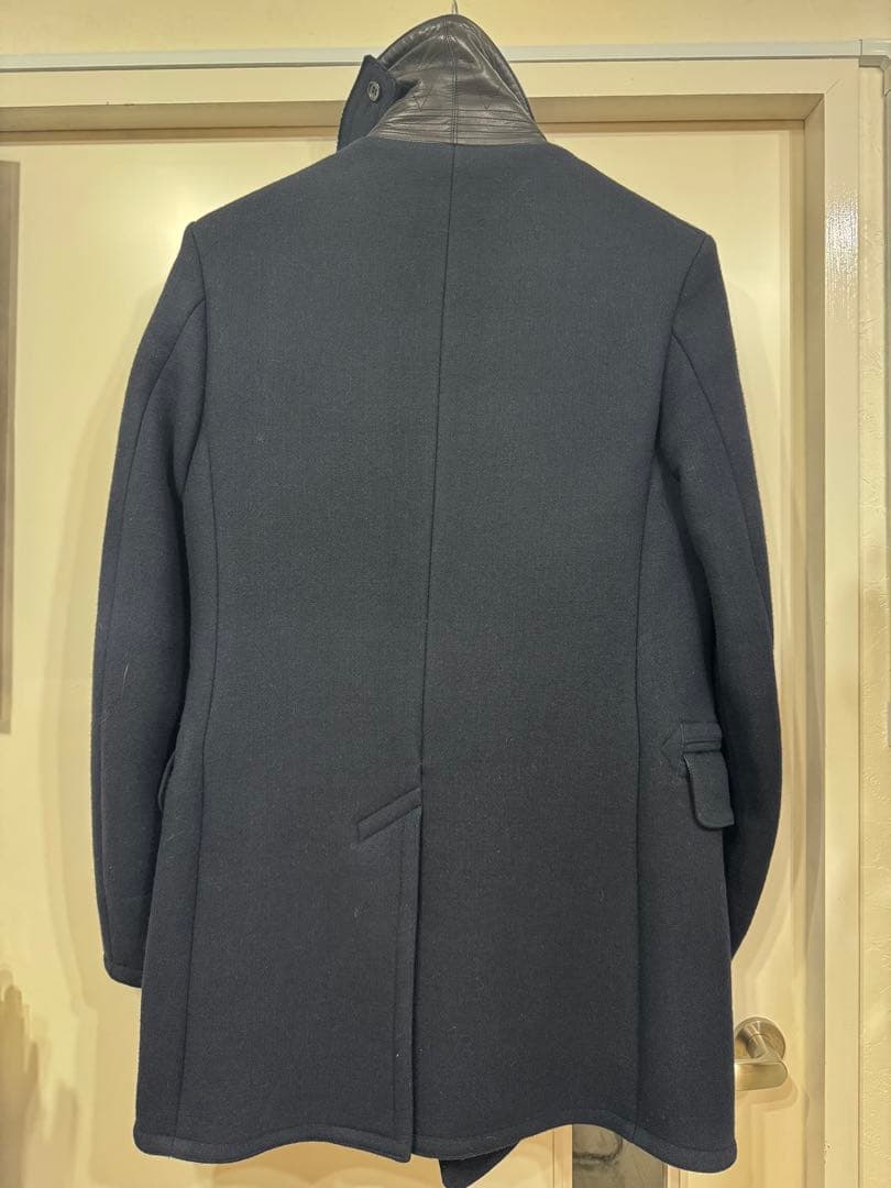 【ケイ】美品 ラグスマックレガー ロングPコート 襟裏レザー