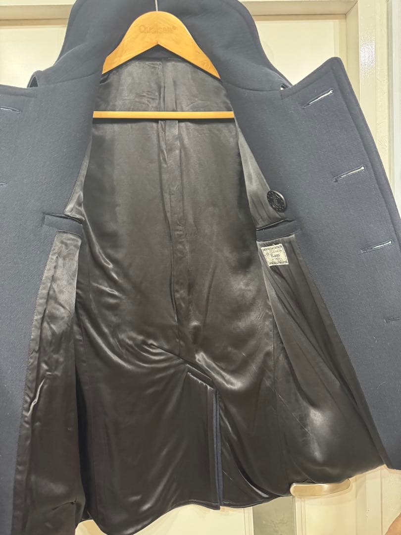 【ケイ】美品 ラグスマックレガー ロングPコート 襟裏レザー