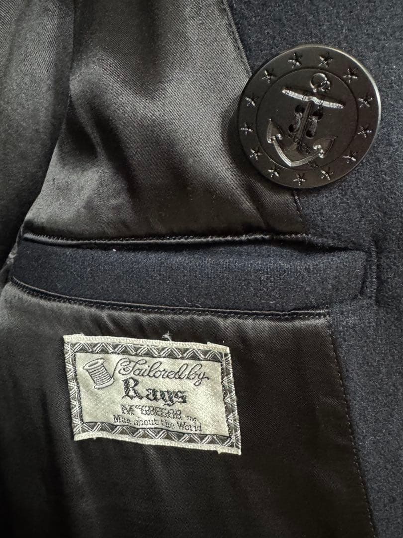 【ケイ】美品 ラグスマックレガー ロングPコート 襟裏レザー