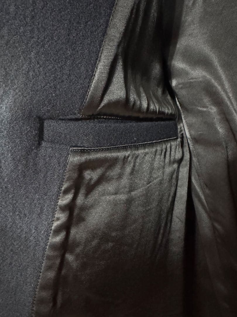 【ケイ】美品 ラグスマックレガー ロングPコート 襟裏レザー