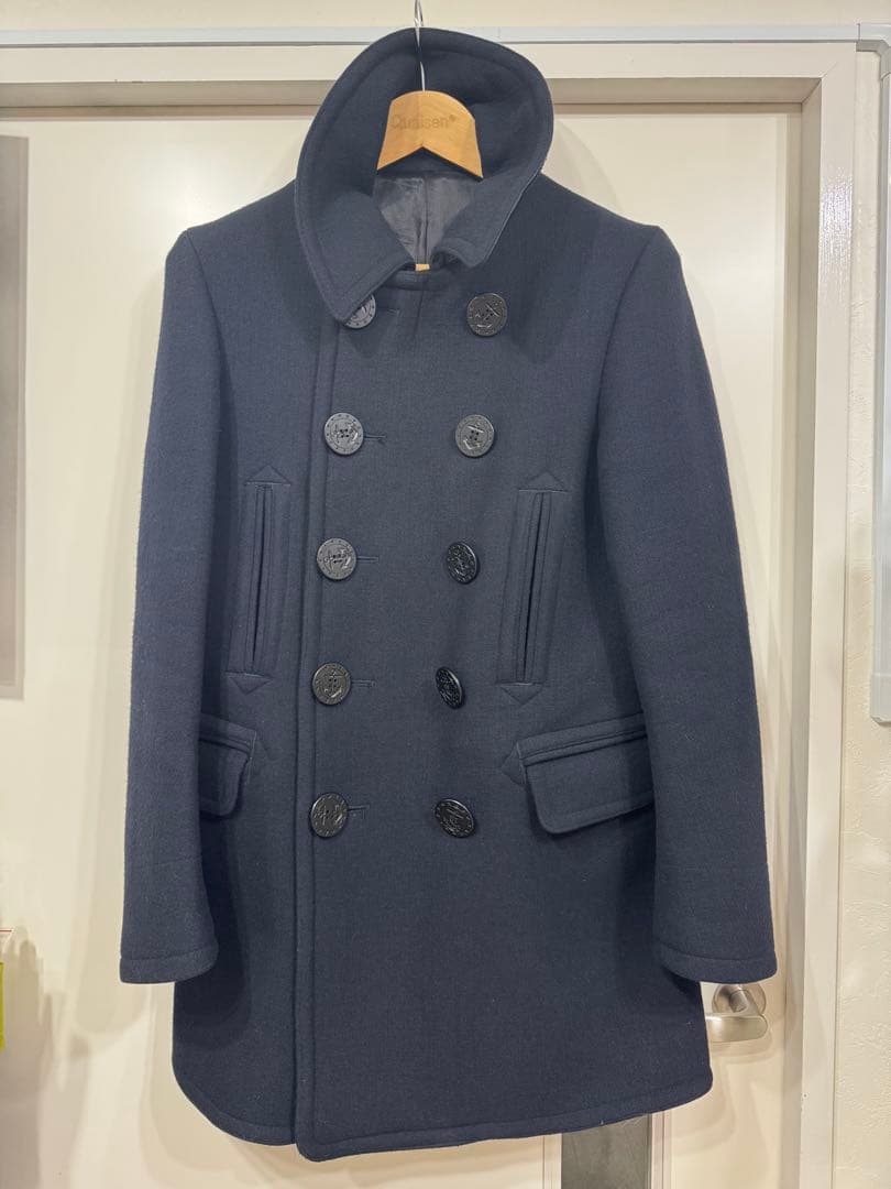 【ケイ】美品 ラグスマックレガー ロングPコート 襟裏レザー