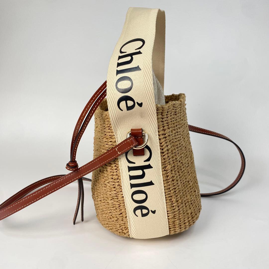 未使用 クロエ Chloe カゴバッグ 2wayショルダーバッグ ハンドバッグ