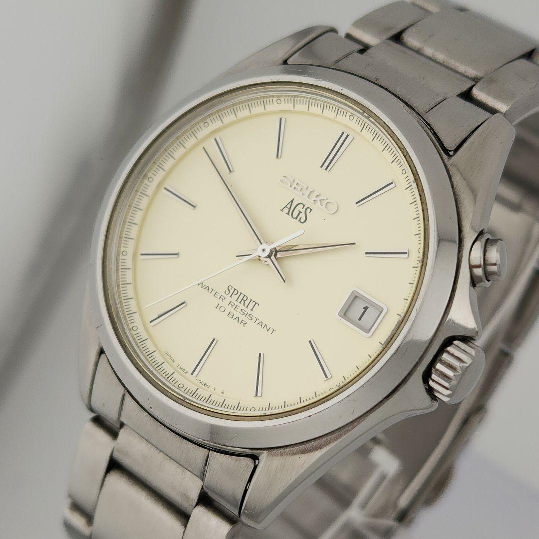 [二次電池交換済] SEIKO セイコー スピリット AGS メンズ1990年代