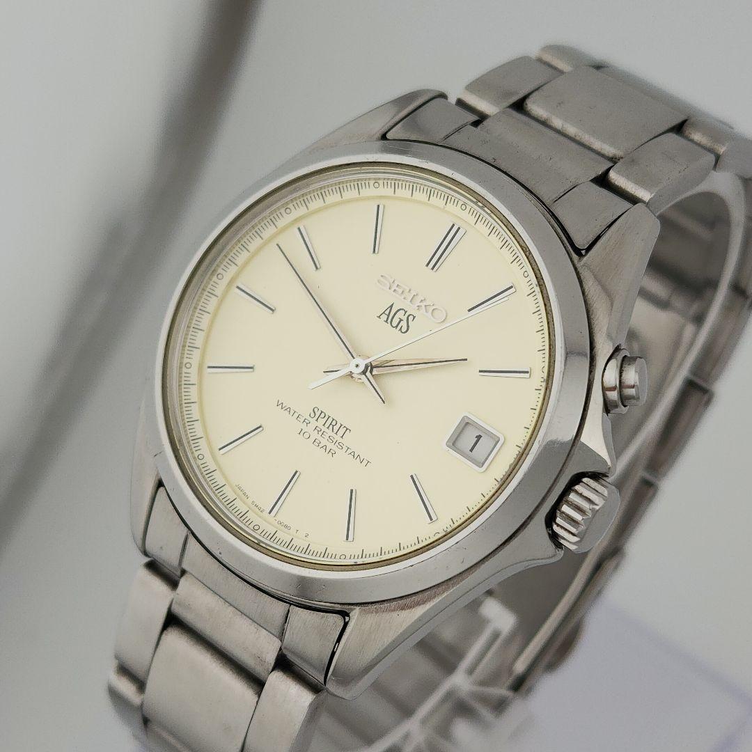 [二次電池交換済] SEIKO セイコー スピリット AGS メンズ1990年代