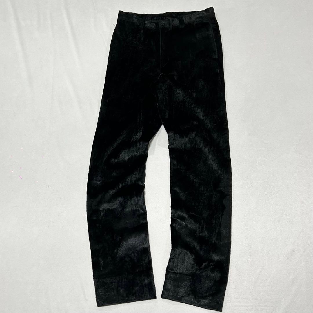 90s ベロア セットアップ テーラードジャケット スラックス レーヨン 光沢