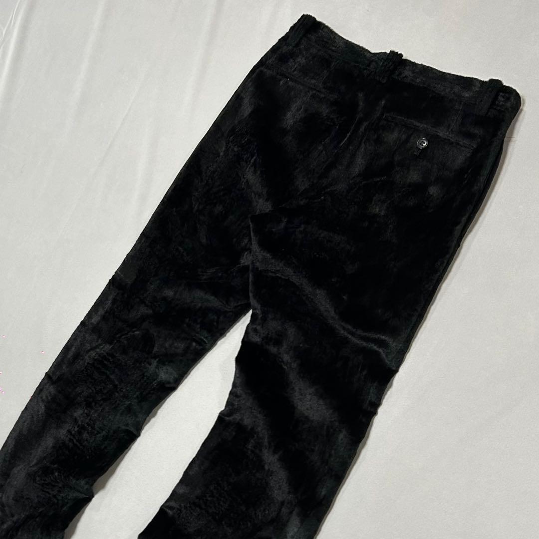 90s ベロア セットアップ テーラードジャケット スラックス レーヨン 光沢