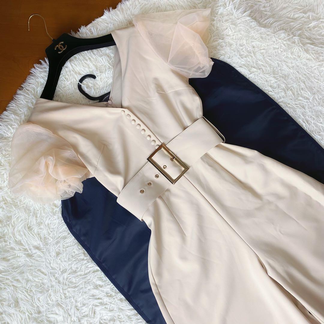 7未使用級　エイミーイストワール　シアースリーブバックル　オールインワン　M