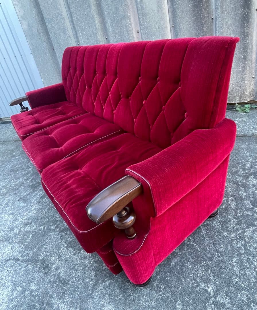 モリシゲ家具/MORISHIGE/オリーブ印/高級家具/3Pソファ/アームソファ