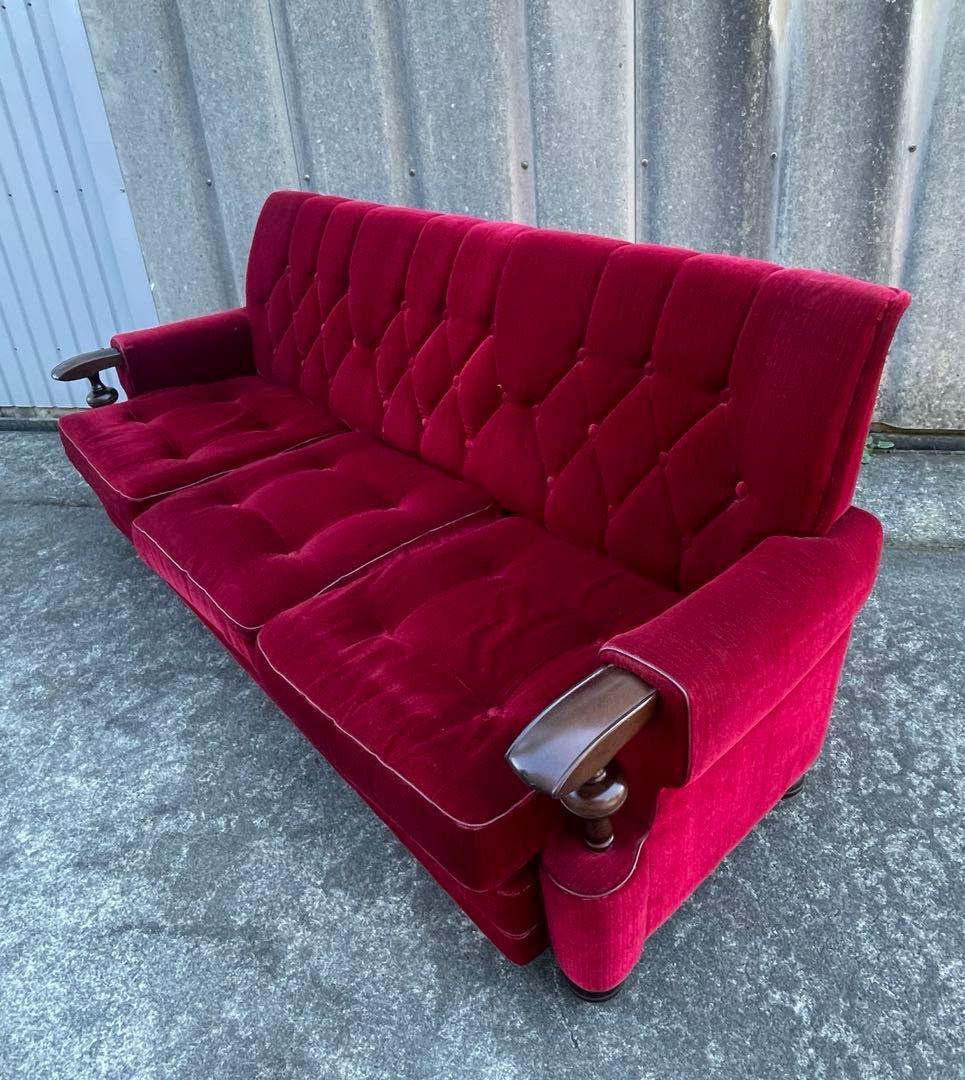 モリシゲ家具/MORISHIGE/オリーブ印/高級家具/3Pソファ/アームソファ