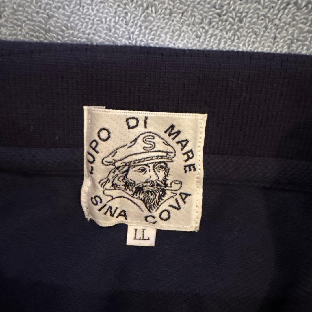 Lupo di Mare ネイビー ポロシャツ LL