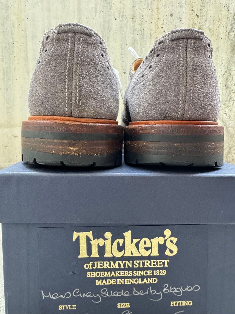 ★トリッカーズ M7292バートン8Tricker's Bourtonグレー27