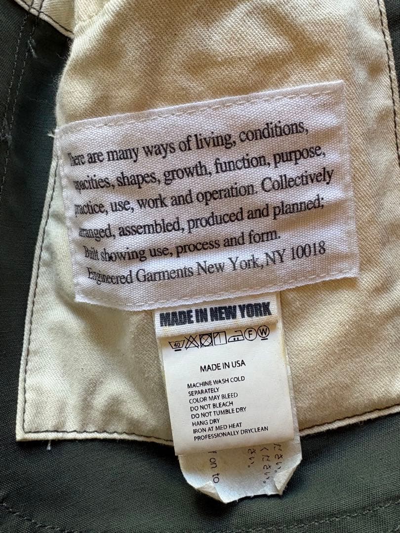 ENGINEERED GARMENTS ベッドフォード　XS