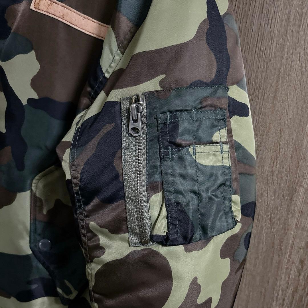 AVIREX ma-1 コマーシャル USAワッペン カモフラ