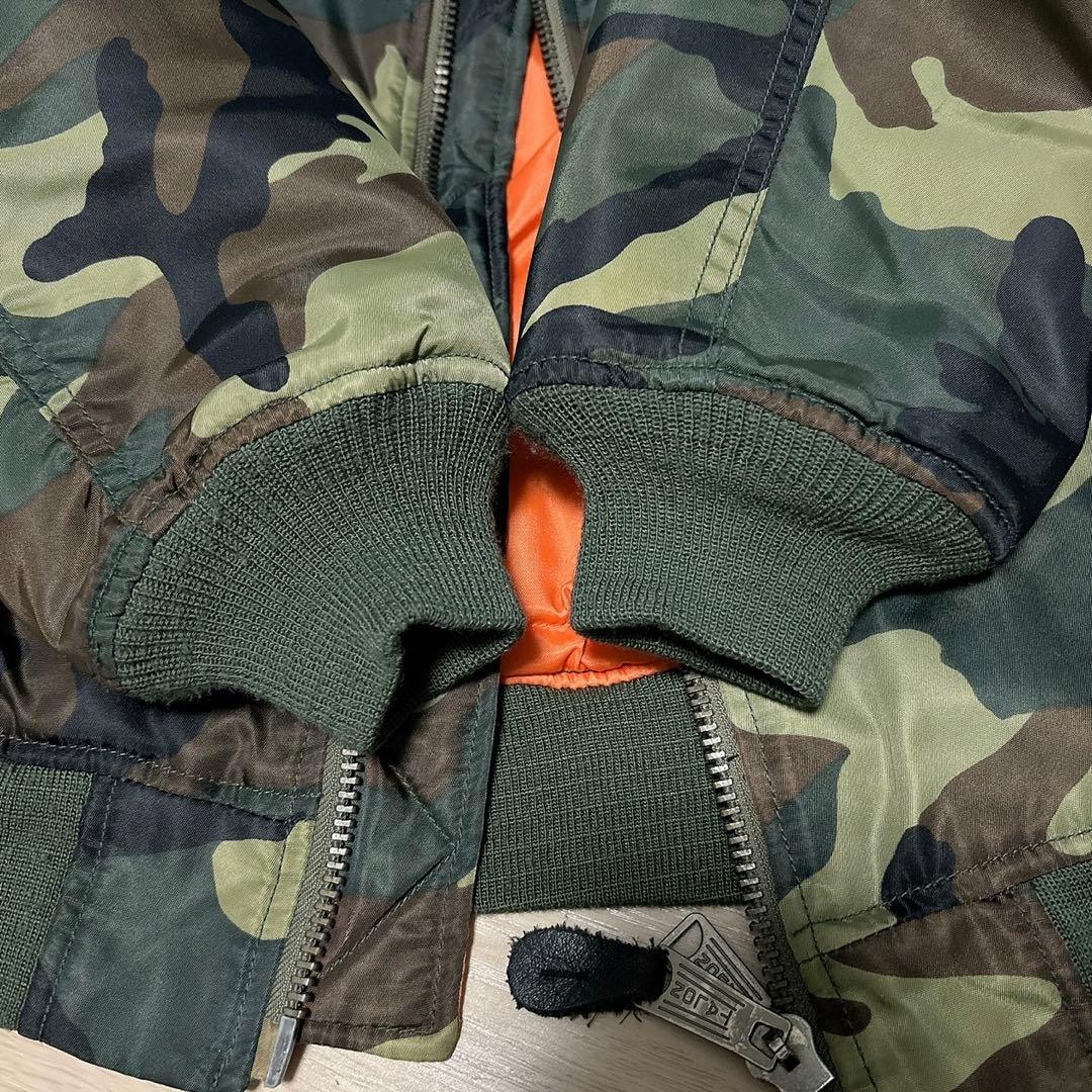 AVIREX ma-1 コマーシャル USAワッペン カモフラ