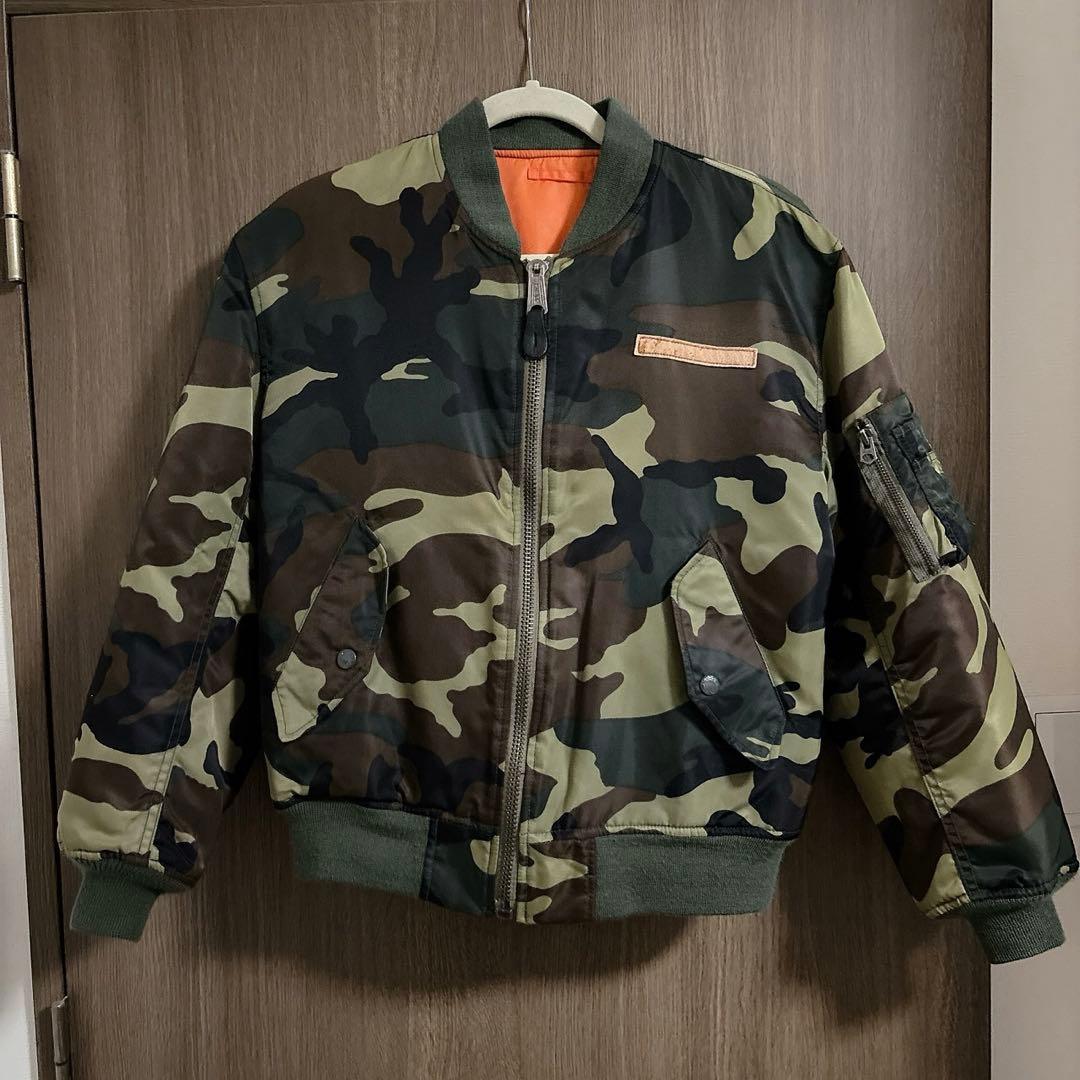 AVIREX ma-1 コマーシャル USAワッペン カモフラ