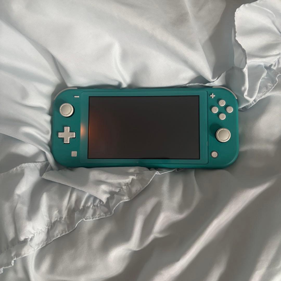 NintendoSwitchLiteターコイズ+充電器/あつ森、スプラ2ソフト付