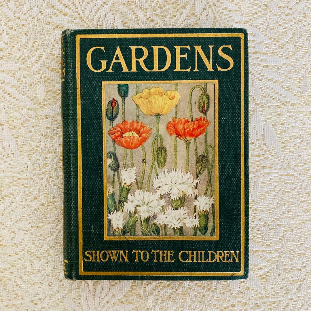 洋書　古書　希少　イギリスのアンティーク植物図鑑　色鮮やかで美しいカラー図版♡