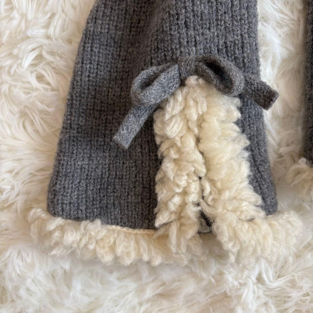 美品 エポカ ノーカラージャケット 40　EPOCA カーディガン グレー