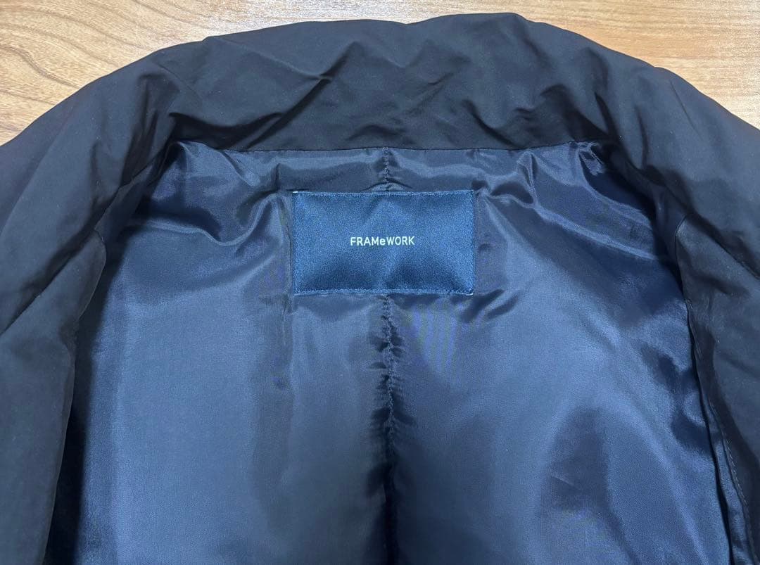 FRAMeWORK 撥水防風ポンチョコート ブラック 36