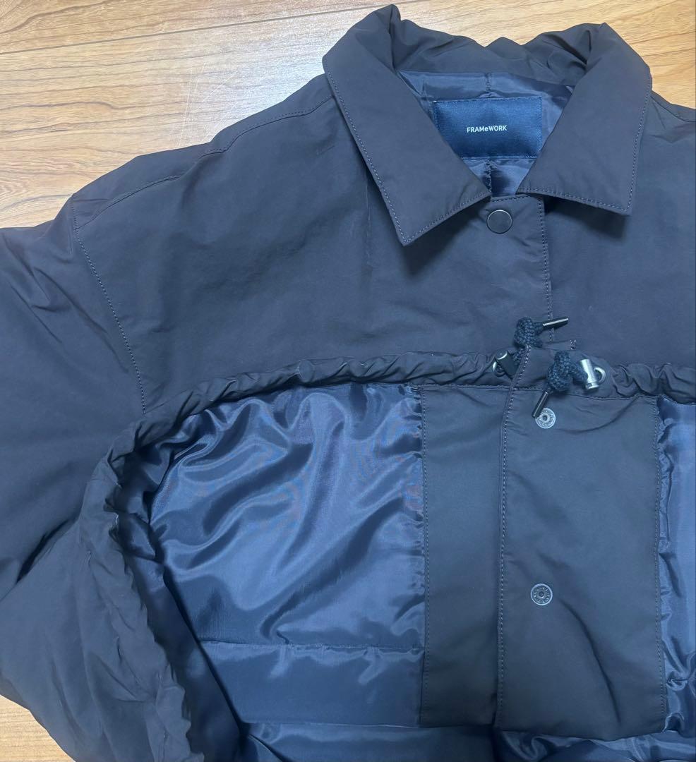 FRAMeWORK 撥水防風ポンチョコート ブラック 36