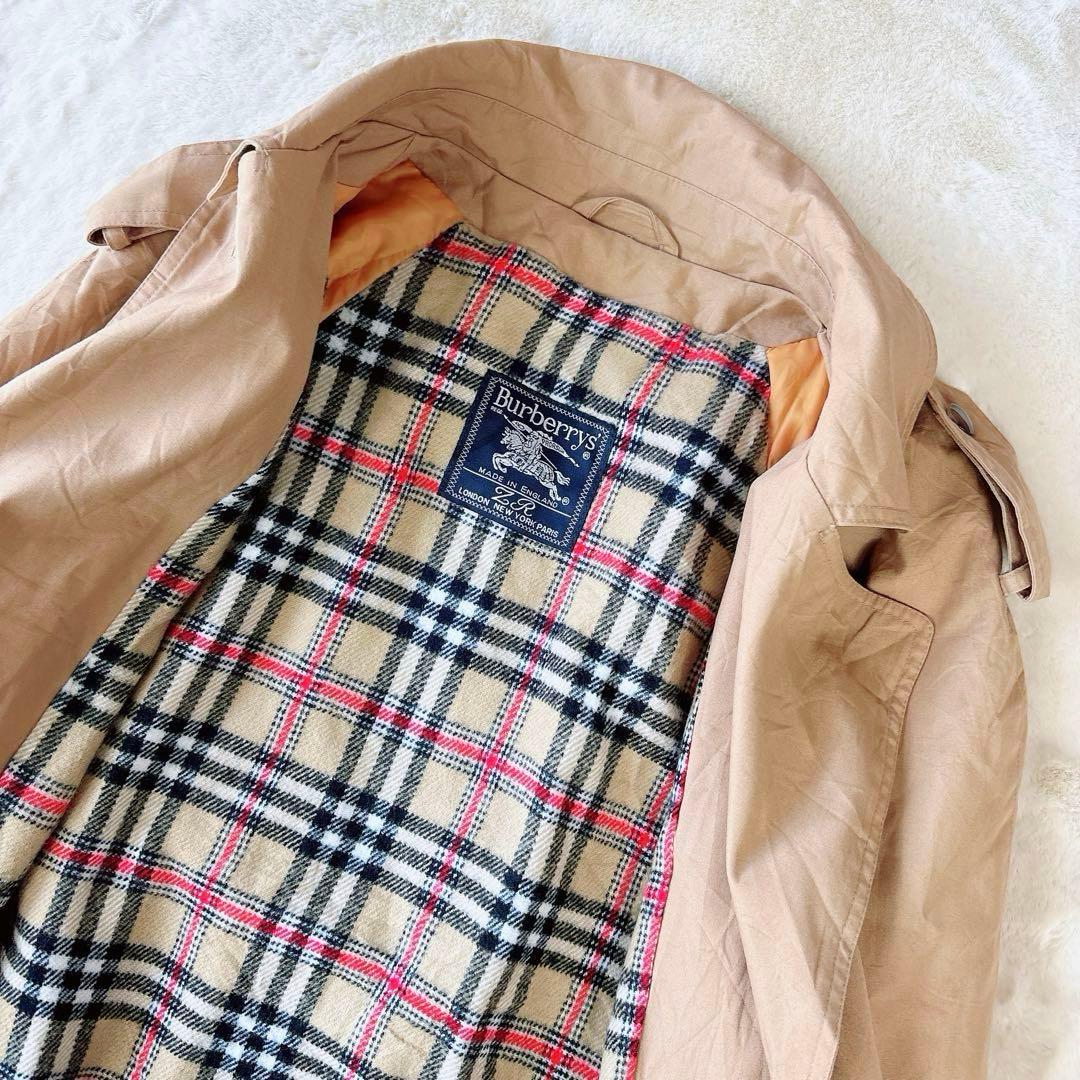 バーバリー　BURBERRY L トレンチコート　ノバチェック　イングランド製
