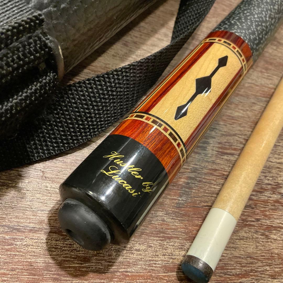 ま*ろ様 美品 ルカシー サイン入り Lucasi XXI ビリヤード キュー