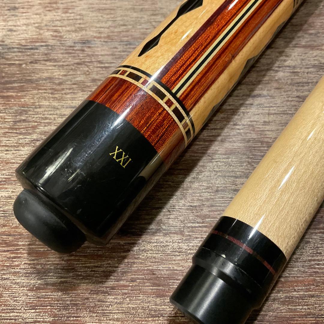 ま*ろ様 美品 ルカシー サイン入り Lucasi XXI ビリヤード キュー