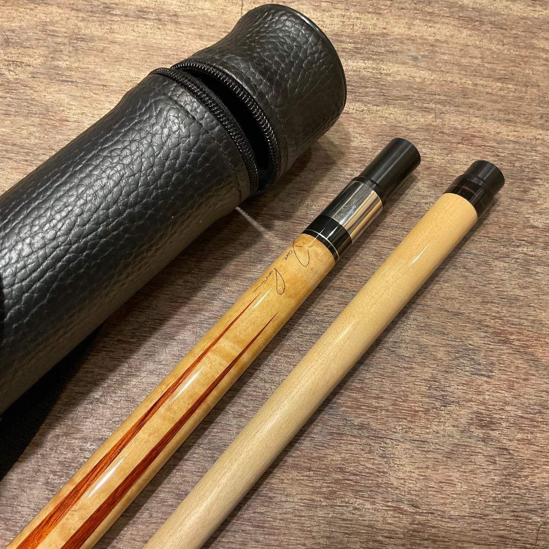 ま*ろ様 美品 ルカシー サイン入り Lucasi XXI ビリヤード キュー